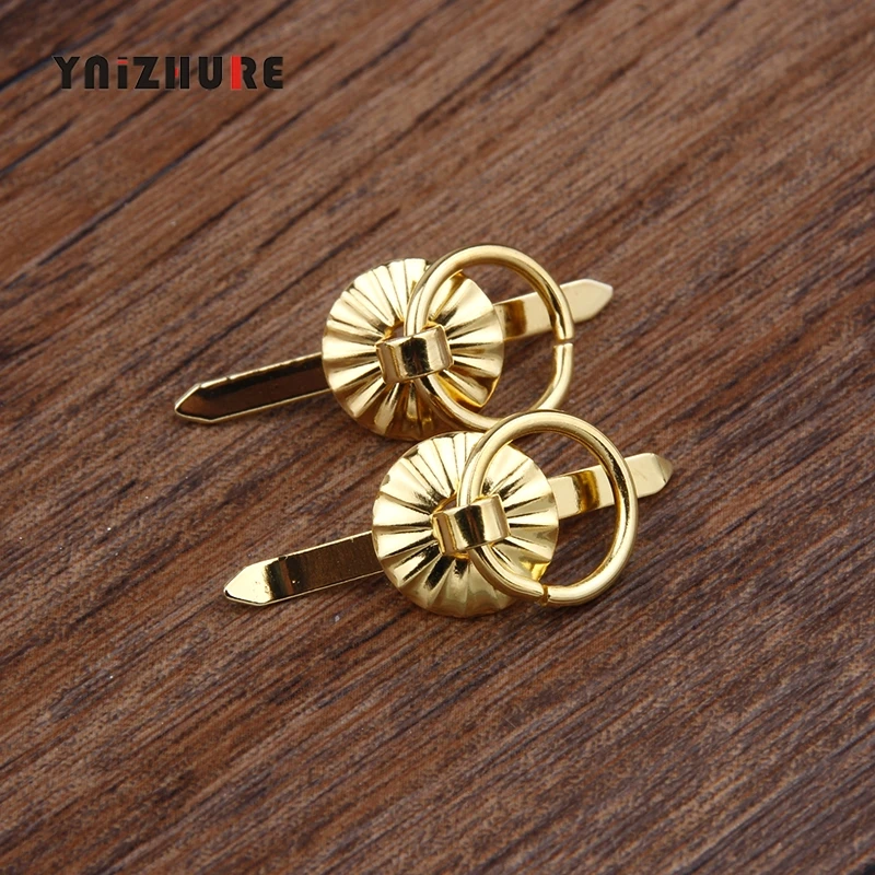 

Antique Gold Sun Drawer Cabinet Desk Door Pull Handle Knobs Furniture Hardware,Ring Pin Handles,8mm ,100Pcs