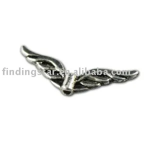 

FREE SHIPPING 600pcs Tibetan silver wings spacer beads A10743