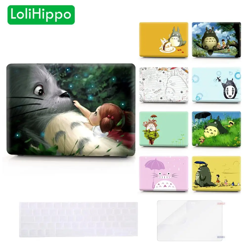 LoliHippo блокнот totoro защитный чехол для Apple Macbook Air Pro 11 6 12 13 3 15 4 дюймов retina Новый