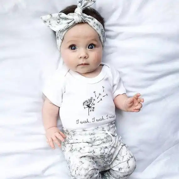 夏女の赤ちゃん服セット白半袖トップ パンツ ヘッドバンド 3 個新生児の女の子の服幼児幼児スーツ 服セット Aliexpress