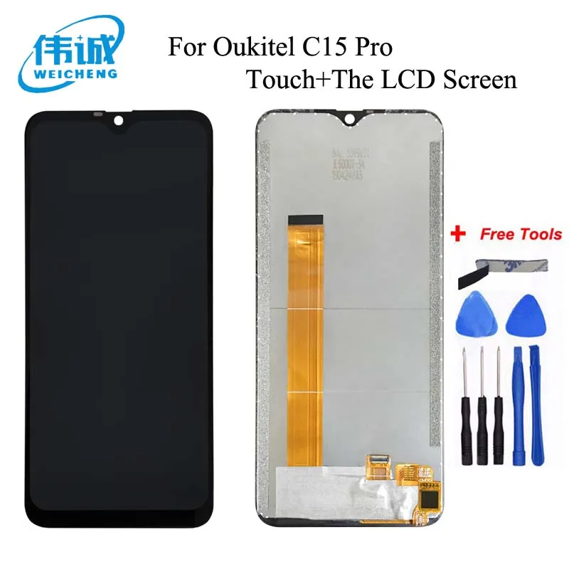 Koop WEICHENG Top Kwaliteit Vervanging Voor 6.09 Inch Oukitel C15 Pro Lcd scherm en Touch Screen Digitizer Vergadering + Gratis Tools