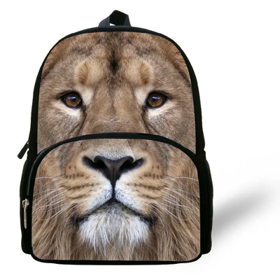 Модные 12 дюймов, сумка в виде кота, Детский рюкзак с животными принтами детские школьные сумки для подростков мальчиков и девочек женские Повседневное рюкзак - Цвет: Армейский зеленый