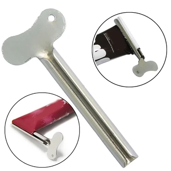 

1pc Stainless Steel Toothpaste Squeezer Multifunctional Plastic Cream Tube Squeezing Cosmetic Oil Paint Squeezer