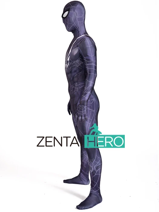 3D печатных Venom Spiderman Косплэй костюм спандекс MCU Играть искусств Кай Человек-паук яд вариант супергероя Хэллоуин боди