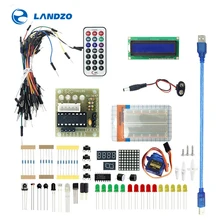 BASIC Kit for UNO R3 Upgraded version Learning Suite With Retail Box : Breadboard sensor 1602 LCD jumper Wire UNO R3 Resistor