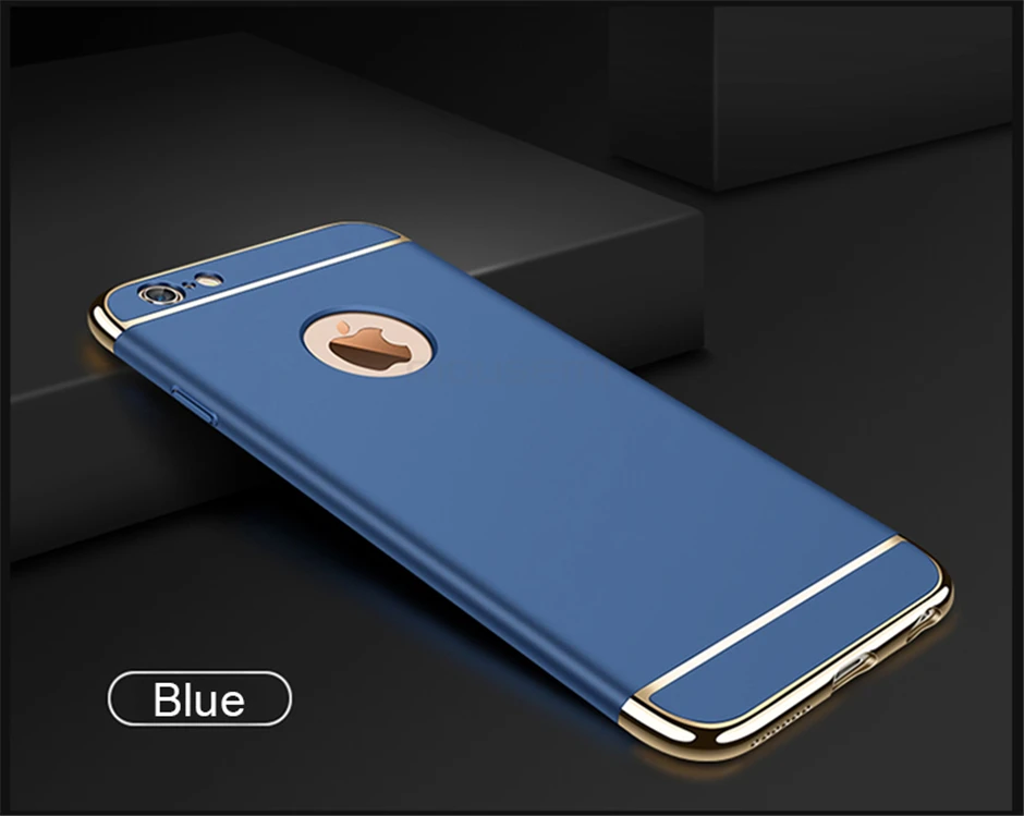 3in1 Luxury Plastic Shockproof Case For iPhone 6 6s 7 Plus Hard Plastic Cases For iPhone 6 5 5se 360 Full Protection Case Covers (16)