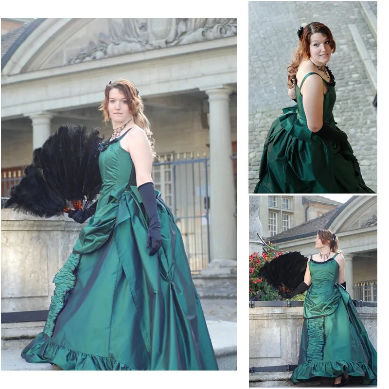 

SC-439 Victorian Gothic/Vintage Dress Halloween Theater dress Custom made