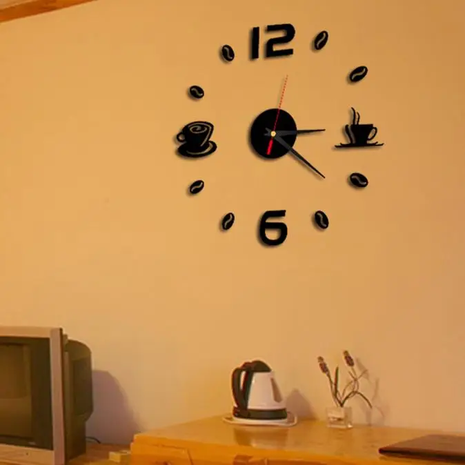 Modern 3D sticker new diy mirror wall stickers design flowers art sofa bed background modern acrylic home decoration Clock A2 Modern 3D sticker new diy mirror wall stickers design flowers art sofa bed background modern acrylic home decoration Clock A2