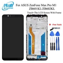 Для ASUS ZenFone Max Pro M1 ZB601KL ZB602KL ЖК-дисплей+ сенсорная панель дигитайзер с рамкой для ASUS ZB602KL в сборе