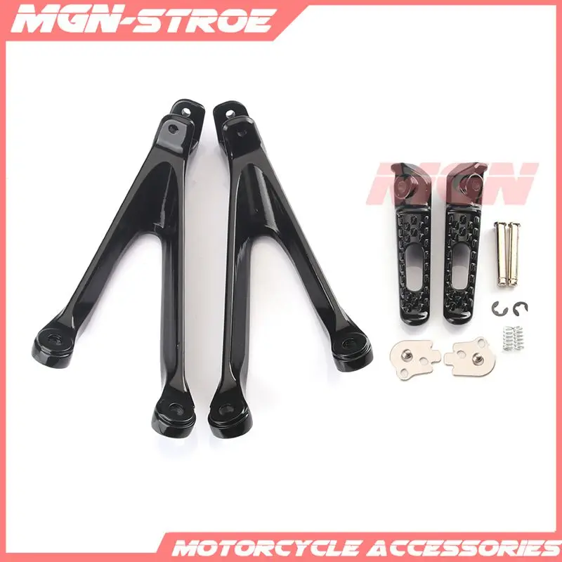 Задние подножки для ног педали кронштейн для CBR1000RR CBR 1000RR 1000 RR 08 09 10 11 2008 2009 2010 2011 - Цвет: Черный