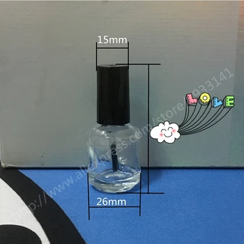 

Hot sale 10pcs 8 ml empty nail polish bottle bottles with white black lid,Small Glass Nail Polish Bottle,Mini Glass Bottle