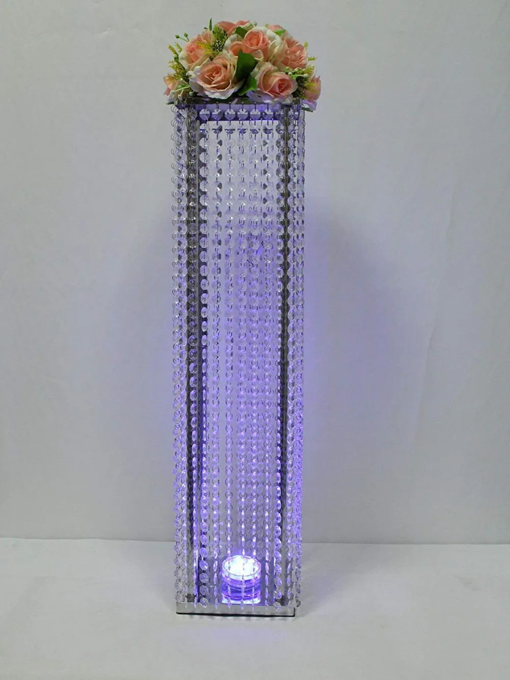 Wedding Columns Crystal Wedding Decoration Table Centerpiece Metal