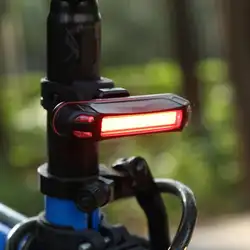 Новый USB Перезаряжаемый велосипедный Предупреждение горный ющий свет 100LM светодио дный велосипедный задний фонарь влагозащищенный
