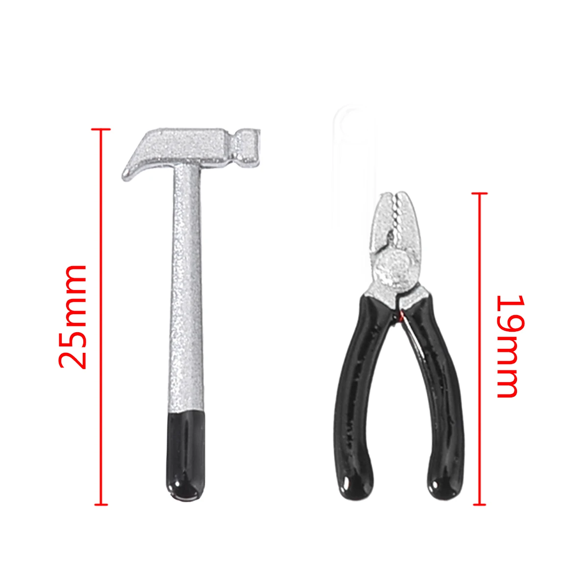 6Pcs/Set 1:12 Dollhouse Miniature Accessories Metal Hand Tool Repair Kit Kids Hand Tool Toys For Doll Accessories