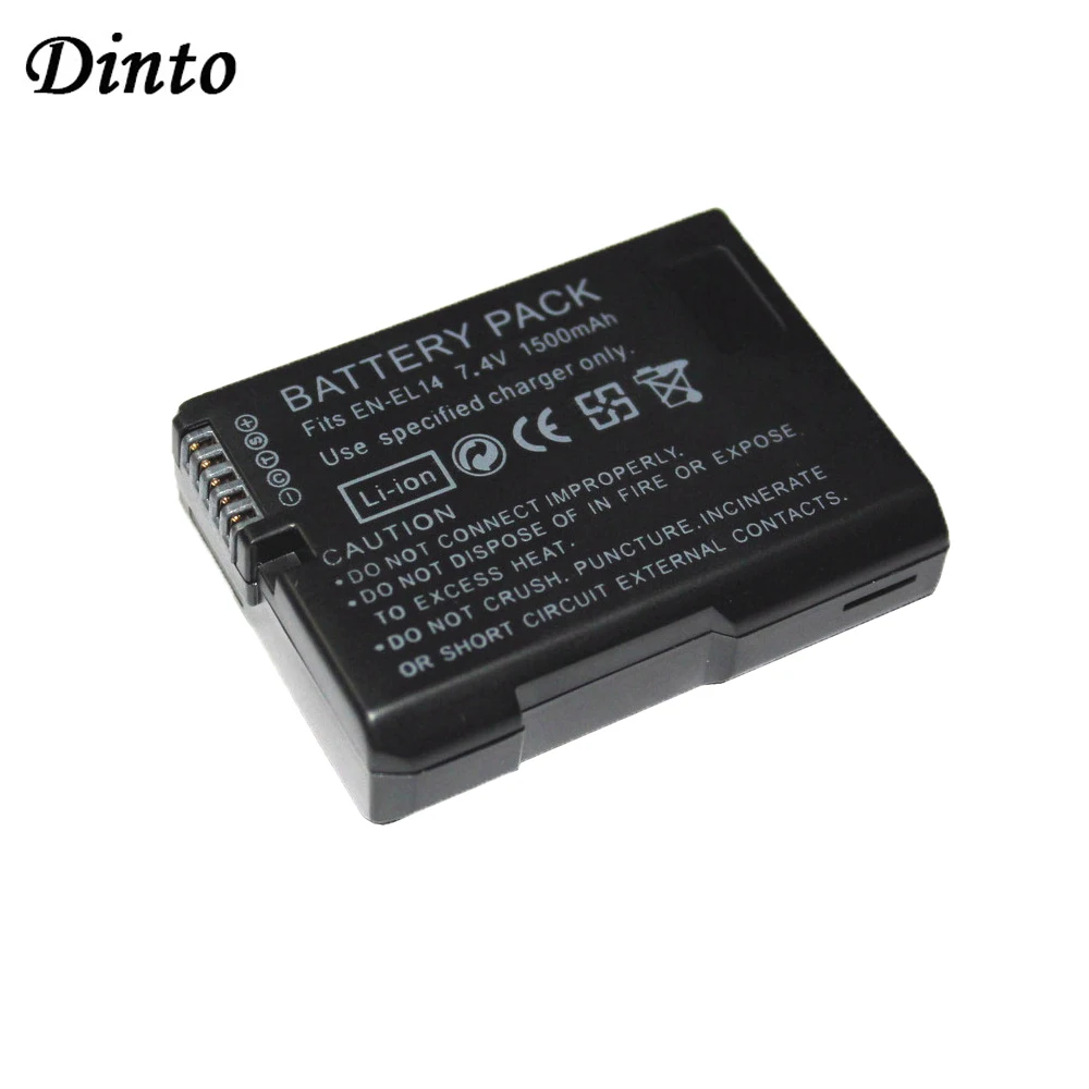 X EN-EL14A Cámara Batería 1230mAh Para Nikon D3100 D3200 D3300 D5200 D5300 2 un