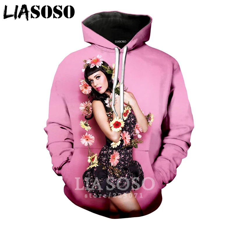 

LIASOSO Winter New Men Women 3D Print Singer Katy Perry Hoodie Harajuku Unisex Long Sleeve Sweatshirt Casual Pullover A160-17