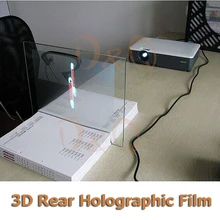 3D голографическая проекционная пленка клейкая задняя проекционный экран A4 размер 1 шт