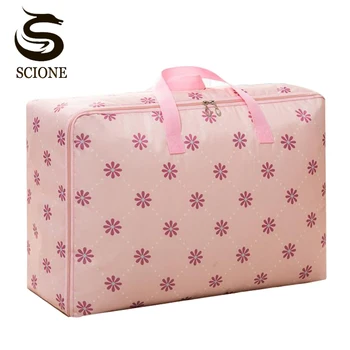 

Hot Flower Printed Nylon Travel Bags Hand Luggage for Women Travel Duffle Bags Tote Large Handbags Duffel luggage organizer