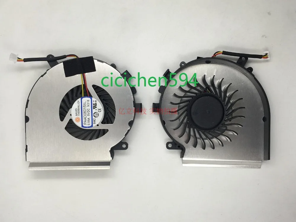 Охлаждающий вентилятор Cooler/радиатор для MSI GP62 2QE 218XCN 16J5 1795 GE62 GL62 GE72 GL72 PE70 GM PAAD06015SL N318 0.55A радиатора