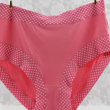 4 упаковки, женское нижнее белье размера плюс, 95% бамбуковое волокно, Трусы в горошек для больших размеров, мягкие трусики, трусики, заводская цена