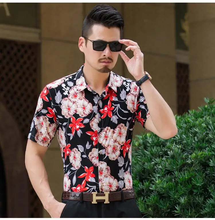 floral outfit male