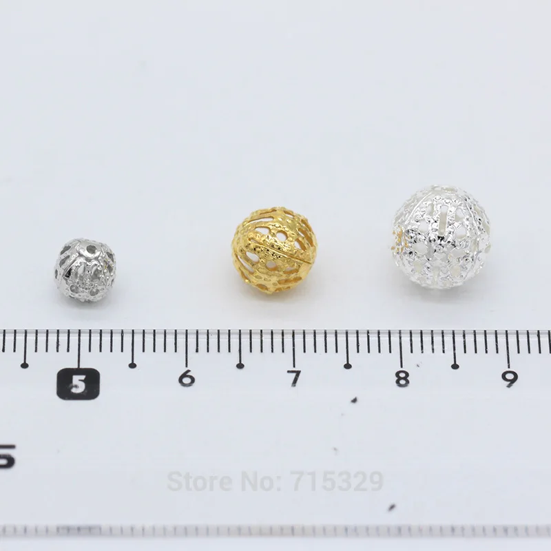 50p 6 мм 8 10 филигранный полый цветок металлический фонарь круглый шар разделитель