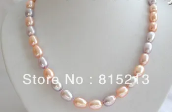 

ddh00312 super classic 12mm baroque pink lavender freshwater cultured pearl necklace