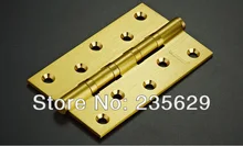 Free Shipping, 6 pcs High Quality brass ball bearing hinge Hinges, 5inch, 3mm thickness, Low Noise, smooth and quite