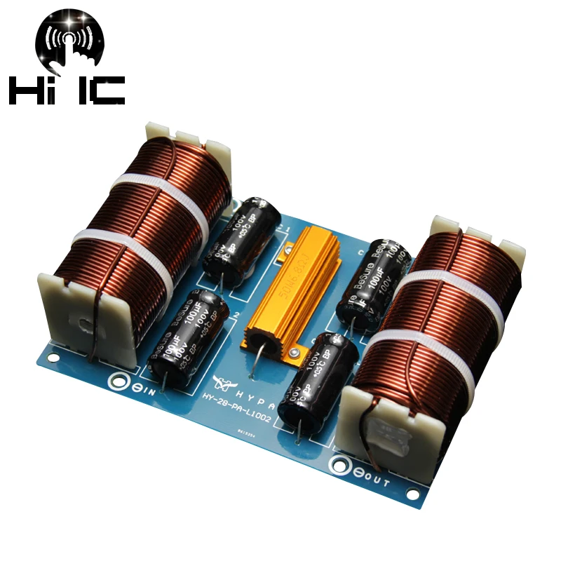 1PCSPureBassSubwooferAudioFrequencyDividerProfessionalSpeakersCrossoverStereoSpeaker