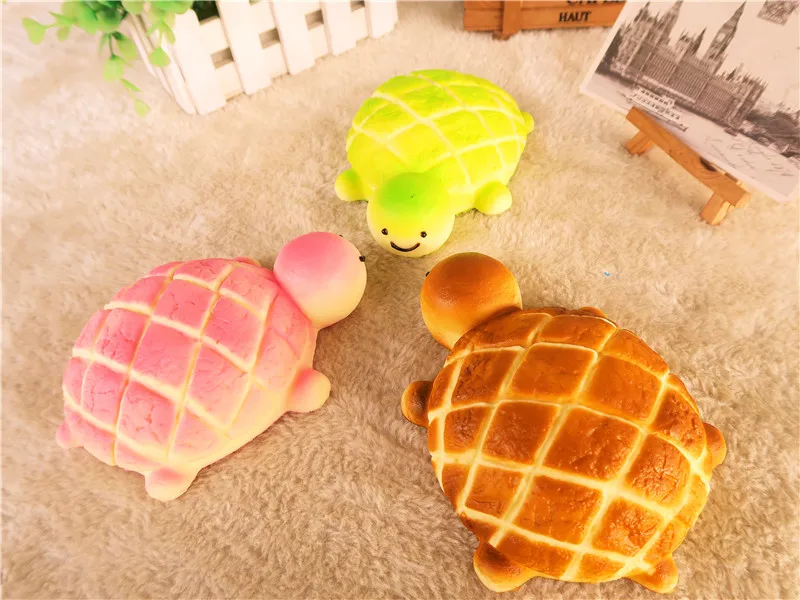 Squishies Jumbo Breadou черепаха оптовая продажа хлеб булочка накладка ПУ мягкие сжимаемые
