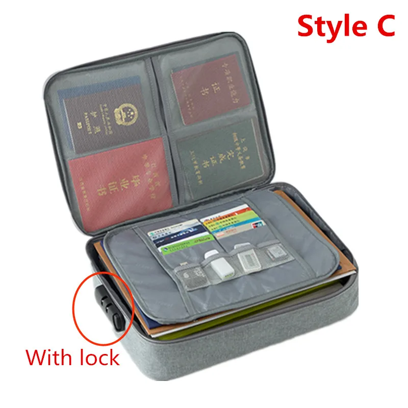 

Multifunction Travel Accessory Organizer Digital Bag Document Package Women Men Briefcase Notebooks Phone Passport Storage Bags