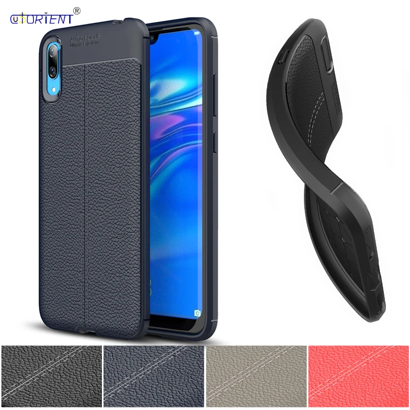 Матовый чехол Huawei Enjoy 9 для Y7 Pro мягкий силиконовый бампер DUB LX2 деловой