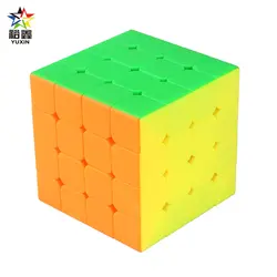 YUXIN черный-Kirin Профессиональный 4*4*4 волшебный куб головоломка на скорость 4x4 куб Обучающие игрушки, подарки 60 мм