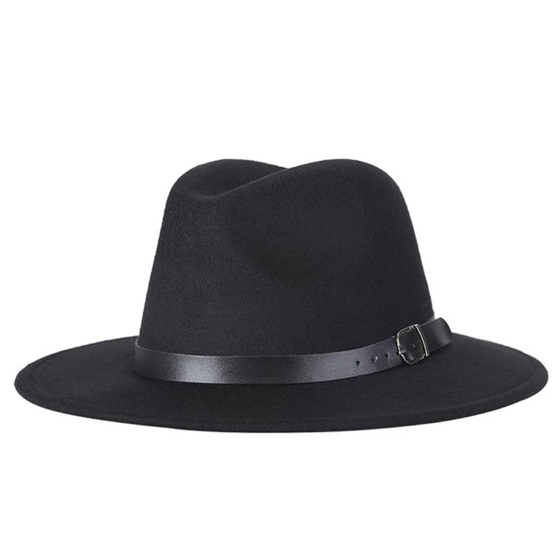 Горячая леди Fedoras шляпа осень зима женская шляпа Мода Высокое качество с широкими полями шляпы в стиле джаз церковная Кепка Панама Fedora top hat