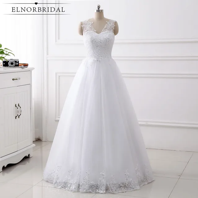 Real Samples Cheap Lace Wedding Dresses 2018 A Line V Neck Handmade ... Real Samples Cheap Lace Wedding Dresses 2018 A Line V Neck Handmade ...