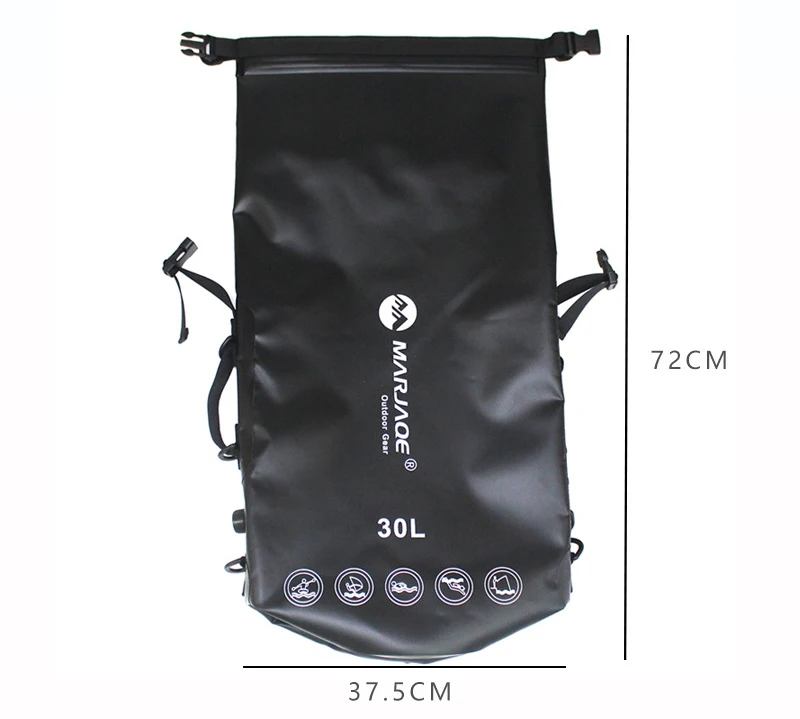 30л водонепроницаемый Дайвинг рафтинг сухие сумки хранения плавание сухой мешок с ПВХ Герметичный для треккинга портативный рюкзак