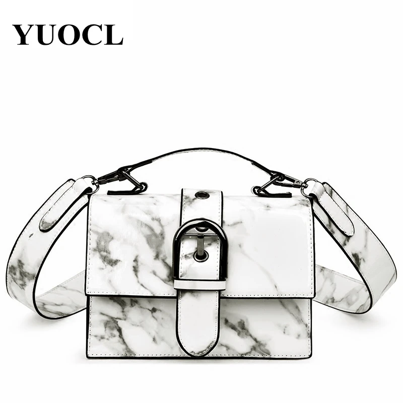 

Patent Leather Marble Pattern Chain Lady Flap Women Shoulder Bag Fashion Woman Crossbody Bag Female bolsa feminina sac a main
