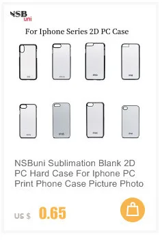 NSBuni сублимационный пустой 2D PC жесткий чехол для Iphone PC принт чехол для телефона фото печать простой сотовый Чехол для телефона