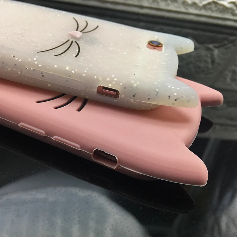 Shockproof Anti-Knock 3D Cat Dog Unicorn Silicone Cases for iPhone 7 Luxury TPU Case for iPhone 7 Plus Case Original Protective (7)