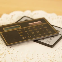 Новинка тонкий карманный калькулятор солнечной энергии энергосбережение и защита окружающей среды сильная практичность цвет случайный