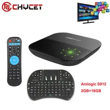 Chycet T95V PRO 2GB/16GB Amlogic S912 Android TV box Octa-core 2.4G/5G WIFI Bluetooth 4.0 4K H.265 VP9-10 Set Top Box PK T95U