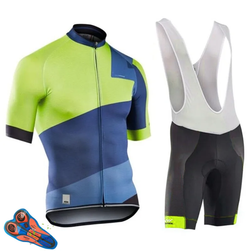 NW 2019 الصيف الدراجات جيرسي قصيرة الأكمام مريلة مجموعة الرجال MTB دراجة الملابس مايوه في Culotte الملابس ملابس رياضية الدراجات كيت