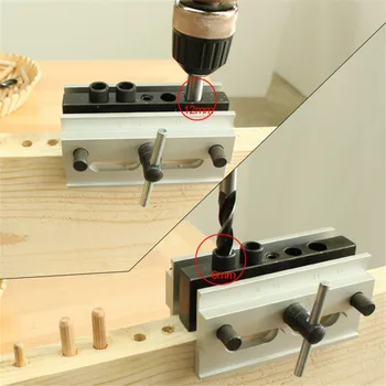 

hot sale Professional Woodworking Dowelling Jig Set 6/8/10mm Drill Bushings Self Centering Drill Guide Hole Jig Wood work Tools