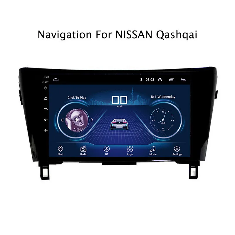 Discount 10.1inch IPS and 2.5D Touch Screen Android 8.1 Car DVD GPS Navigation for Nissan Qashqai X-Trail 2016 2017 2018 Radio Stereo 10