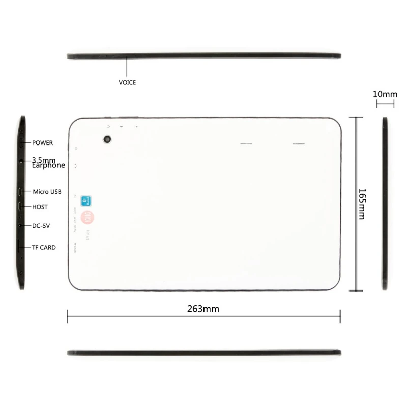 Boda планшетный ПК 10 10,1 дюймов V11 10," 1024*600 A33 четырехъядерный Android 4,4 8 Гб планшетный ПК Bluetooth черный и белый