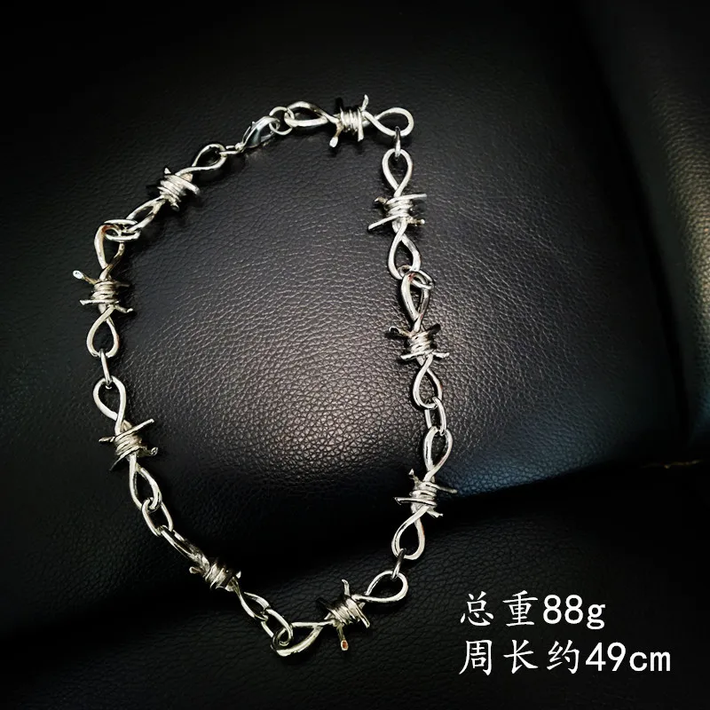 1 Piece Thorns Iron Pants Chain Men and Women Clavicle Choker Cool