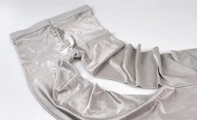 70D Women's Sheer Sexy Shiny Glossy Oil Pantyhose Tights thick good quality One Line Crotch oil Stockings grey