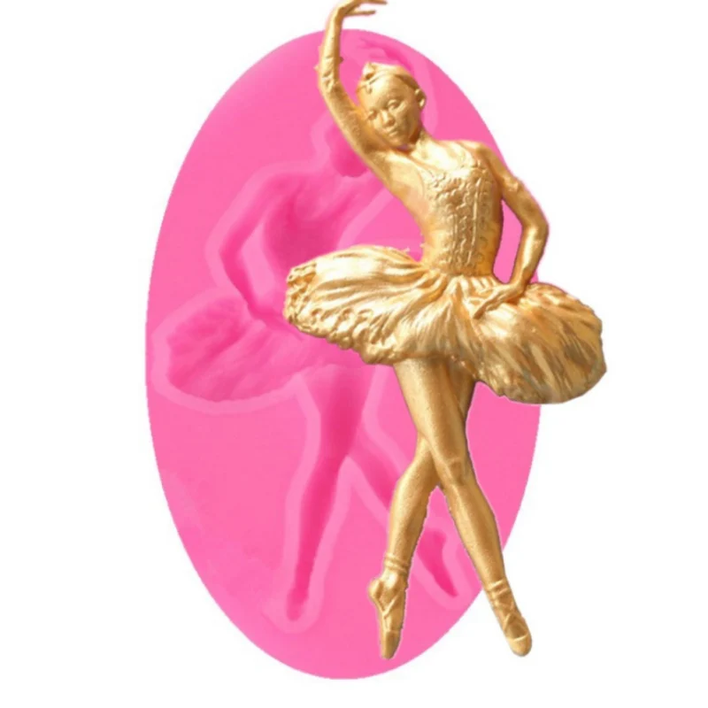 

Ballet Girl Shape Silicone Sugarcraft Cake Mold DIY Fondant Handcraft Soap Chocolate Baking Mold Cake Decorating Tools
