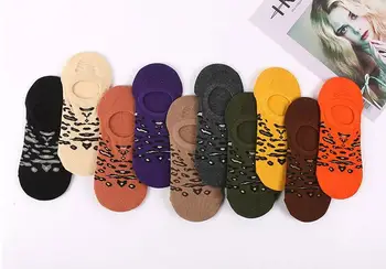

Sock Slippers Summer fashion leopard print socks Women's Socks mix color