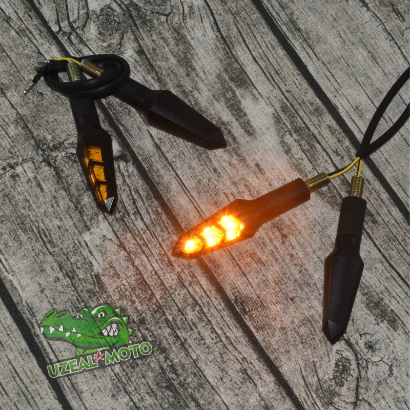 

Prince motorcycle custom general universal LED high brightness turn signal cornering lamp lights three arrows indicators